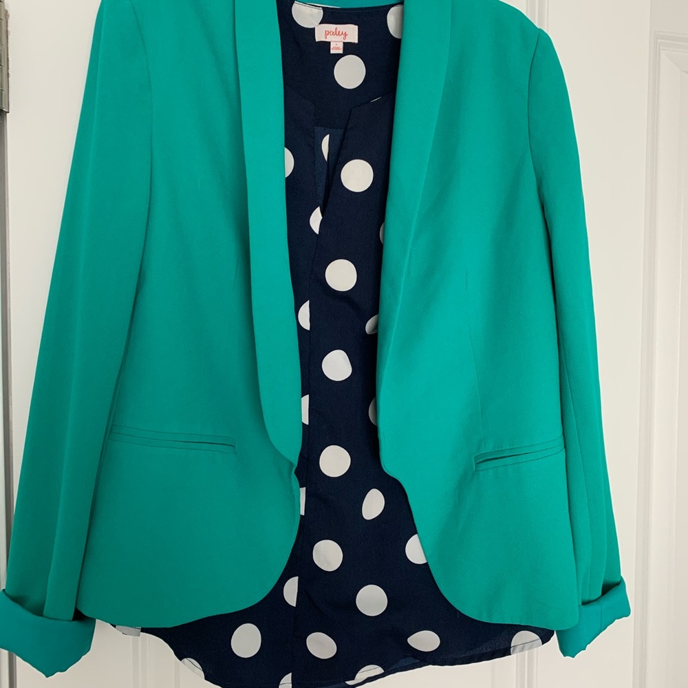 Emerald Green Lightweight Blazer